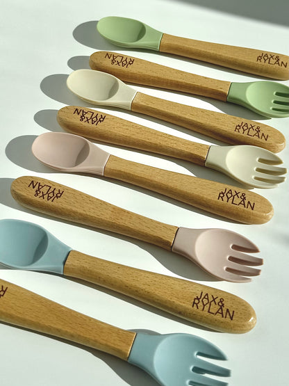Rylan Wood Spoon & Fork Set