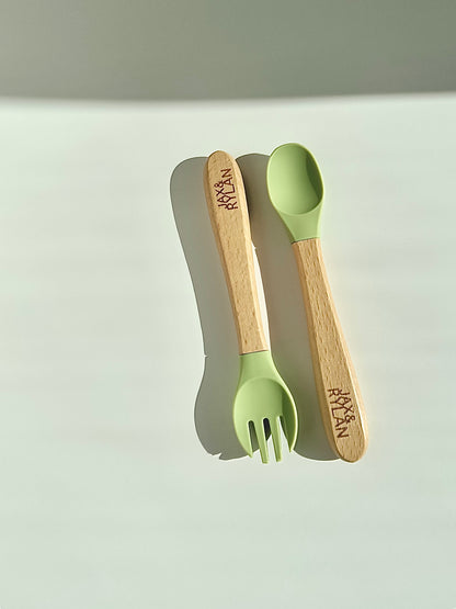 Rylan Wood Spoon & Fork Set